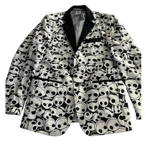 Disney Nightmare Before Christmas Blazer Jack Skellington Sport Coat Size 38